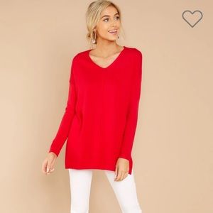 Red dress boutique red sweater